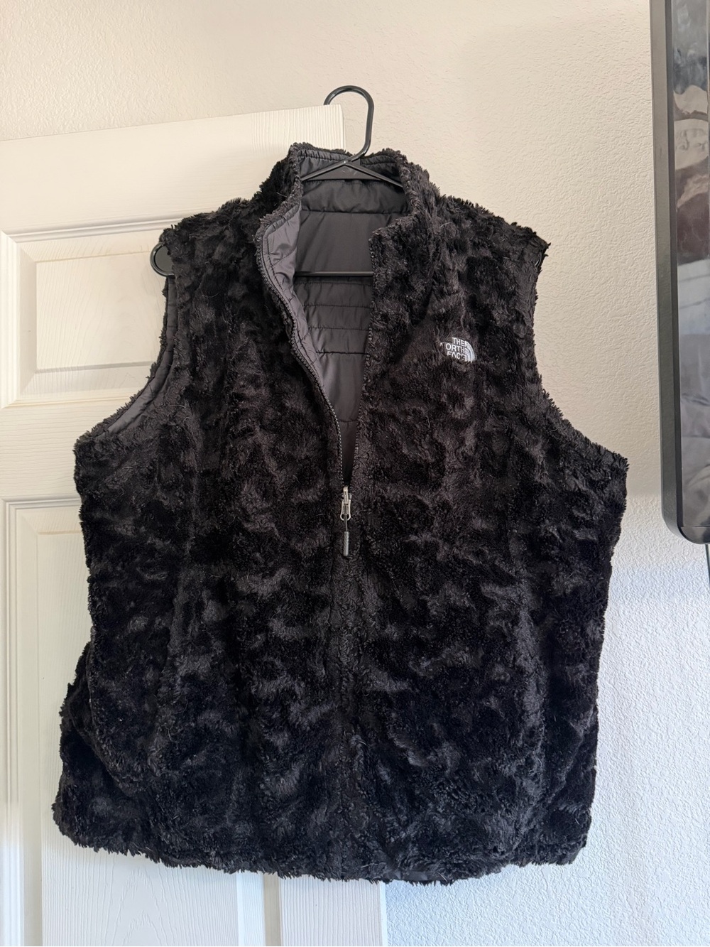 The North Face Women's Black Faux Fur Vest